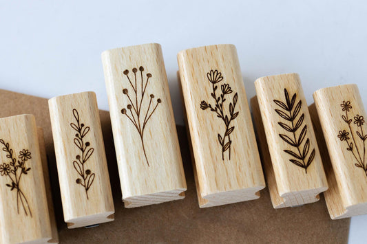 Stempelset Zweige 2, Motivstempel, Stempel Herbst, Natur, Stempel Kränze, Stempel Blumen, Scrapbooking Stempel, Bullet Journal Stempel HS026