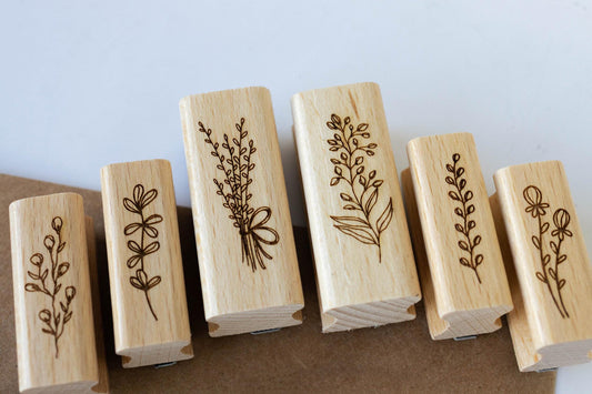 Stempelset Zweige 1, Motivstempel, Stempel Herbst, Natur, Stempel Kränze, Stempel Blumen, Scrapbooking Stempel, Bullet Journal Stempel HS023