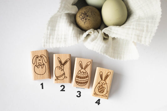 Osterhase Stempelset Hase Stempel , Frohe Ostern Stempel, Oster Geschenke DIY, Basteln Ostern, Frühling Stempel, Basteln, Ostermotiv HS117