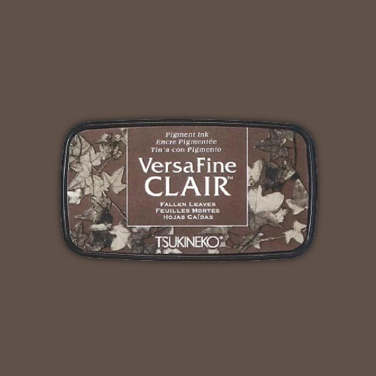 Stempelkissen Versa Fine Clair Fallen Leaves Hellbraun Beige Braun Herbstbraun Graubraun