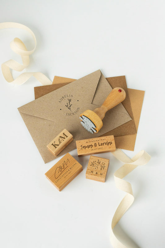 Hochzeitsstempel personalisiert 50 Designs | Wedding Stamp Personalized, Custom Wedding Stamp, Save the Date, Wedding Invitation Stamp HS003