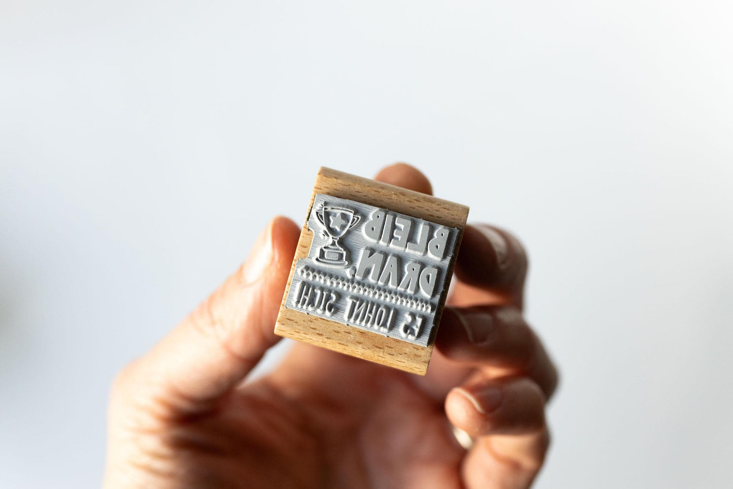 Lehrerstempel "Bleib dran, es lohnt sich" Motivationsstempel positiv Grundschule dranbleiben Growth Mindset Rückmeldung Geschenk HS176