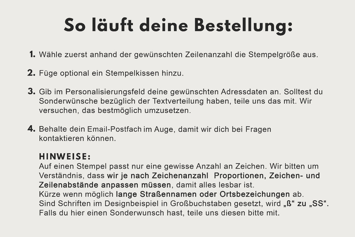 So läuft deine Bestellung – KreativPünktchen