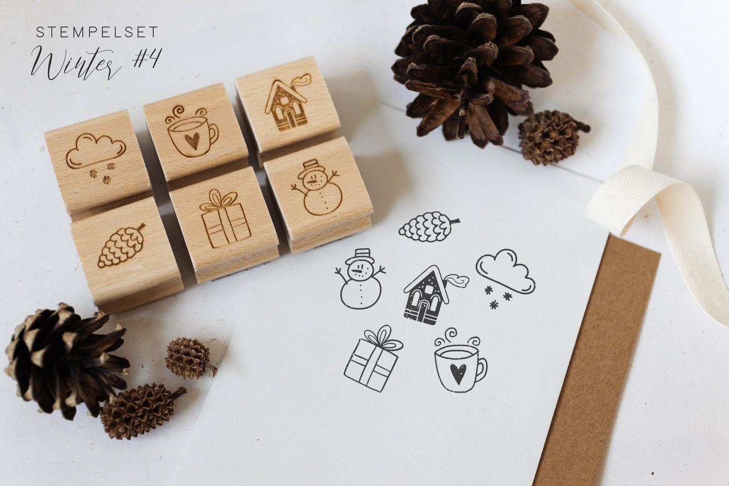 Stempelset Winter | Motivstempel Winter | DIY Zubehör | Bastelzubehör Weihnachten | Winter Basteln | Motivstempel Weihnachten HS021