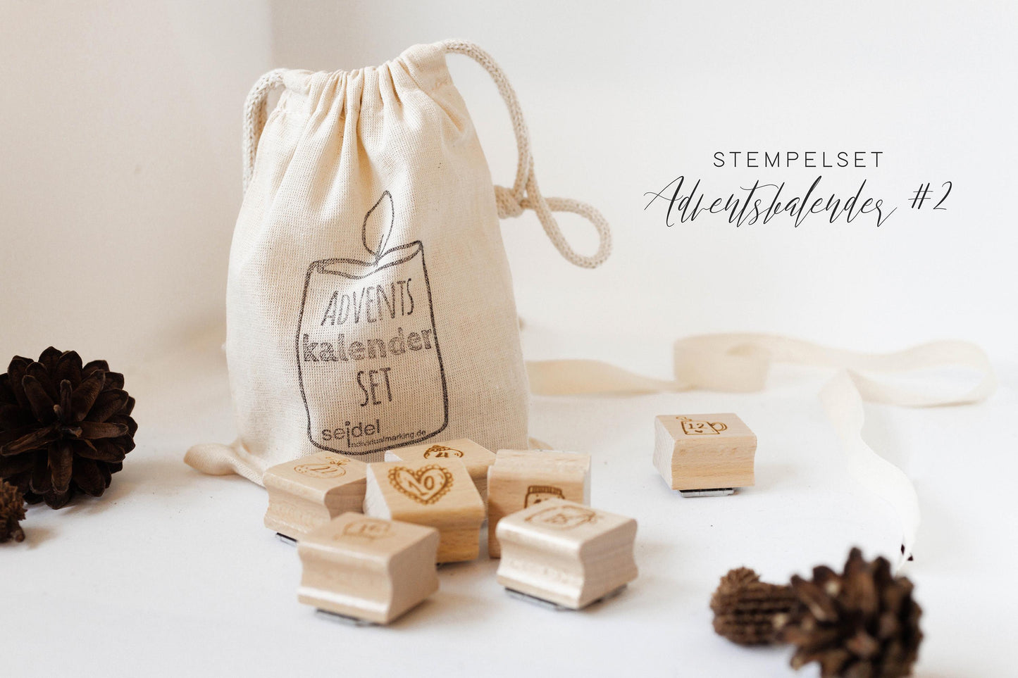Stempelset Adventskalender, DIY Adventskalender, Adventskalender personalisiert, Basteln, Stempel Weihnachten, Weihnachtsgeschenk HS019