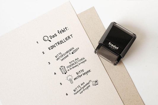 Lehrerstempel Set C Printy, Stempel Hausaufgabe, Schule Stempel, Hausaufgabenheft Stempel, Grundschule Stempel, Gut gemacht Kontrolle PR004