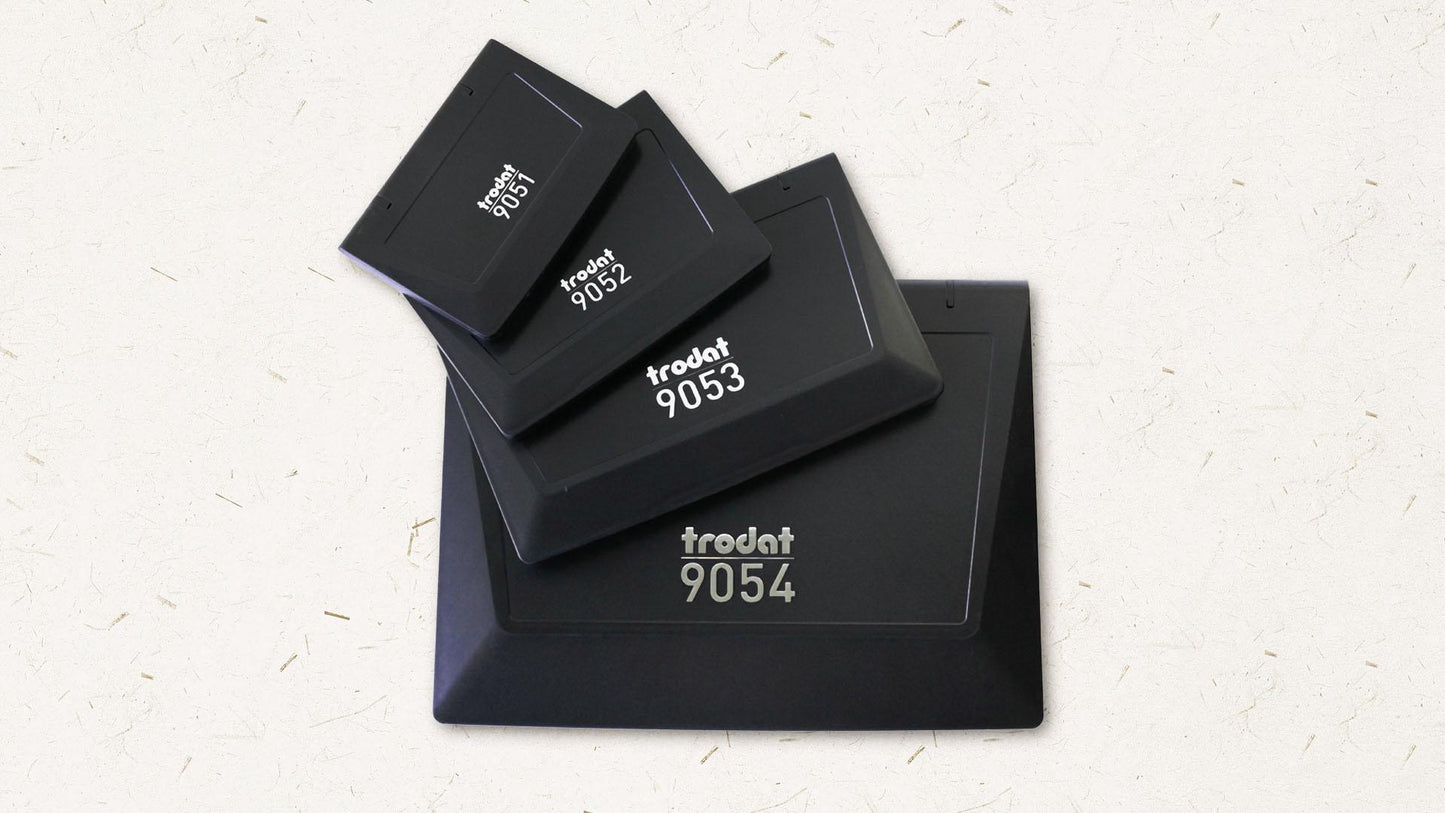 Stempelkissen Trodat 9051, 9052, 9053, 9054, Stempelkissen schwarz, Stempelkissen farbig, Stempelkissen Textil, Stempelfarbe SK001