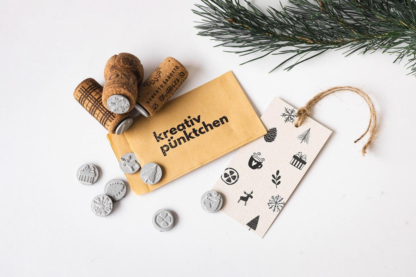Weihnachtsstempel Set Mini, Stempelset zum Basteln, Weihnachtsgeschenke DIY, Stempel Wintermotive, Stempel Weihnachtsmotive, Scrapbook GU001