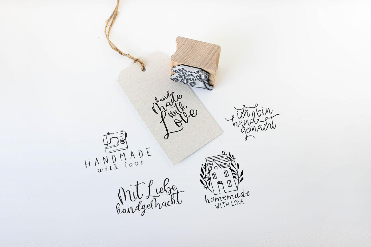 Stempel Handmade, Made with love Stempel, Handmadestempel für Selbstgemachtes, Mit Liebe selbstgemacht Stempel, Stempel Handgemacht HS006