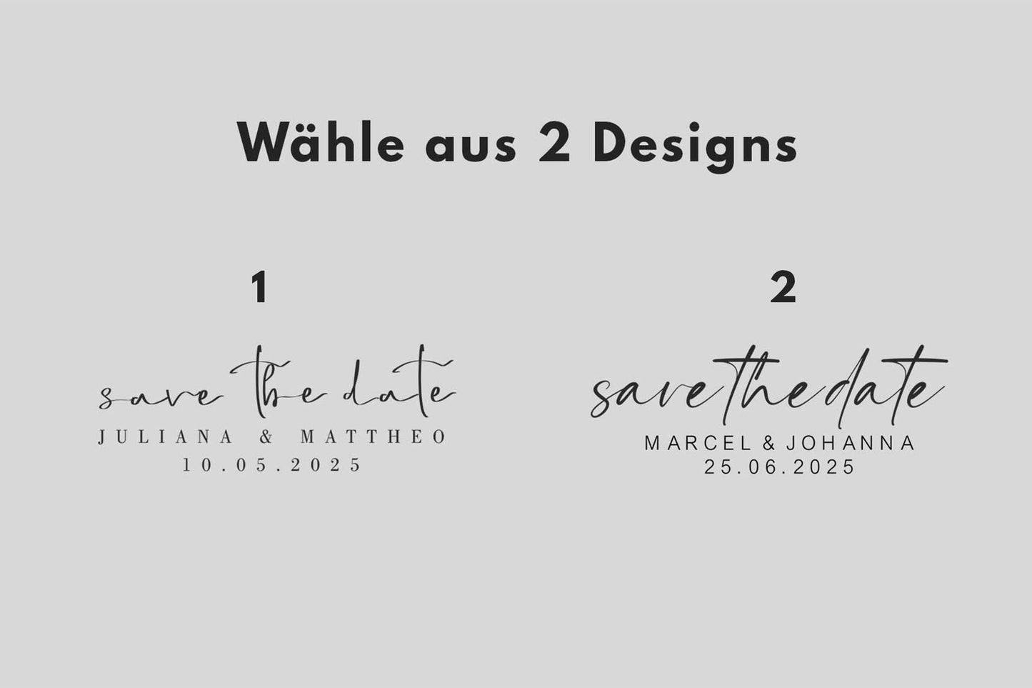 Save the Date Stempel, Hochzeitsstempel, Stempel Hochzeitsdatum, Stempel Namen Hochzeit, Stempel Hochzeitseinladung personalisiert HS029