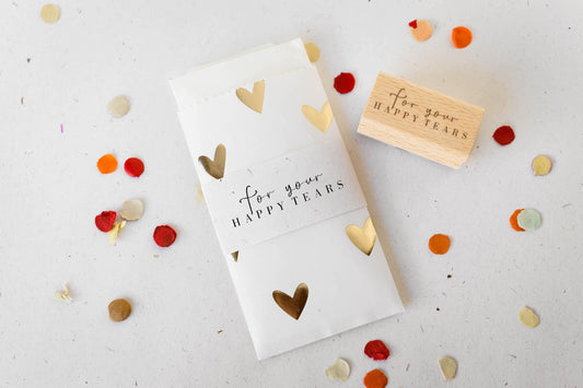 For your happy tears Stempel Taschentücher Hochzeit Hochzeitsstempel Happy Tears Kirche Hochzeit Stempel Trauung Stempel HS038