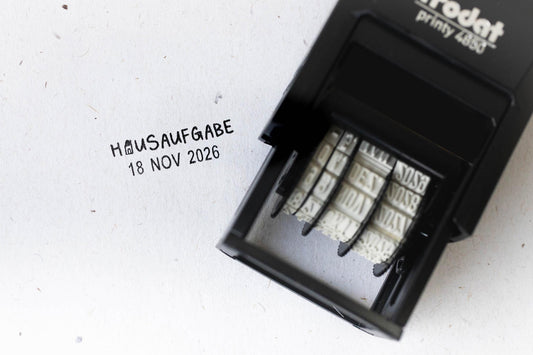 Hausaufgaben Stempel Datum Lehrerstempel Selbstfärber erledigt Grundschullehrer Korrektur Stempel Trodat Printy 4850 PR008