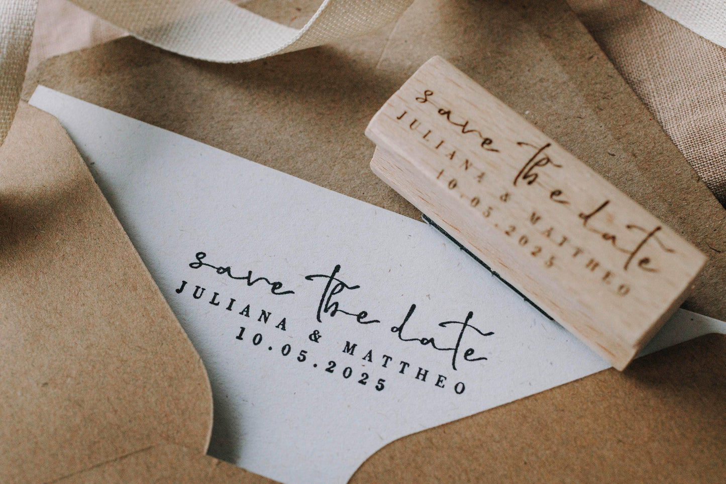 Save the Date Stempel, Hochzeitsstempel, Stempel Hochzeitsdatum, Stempel Namen Hochzeit, Stempel Hochzeitseinladung personalisiert HS029