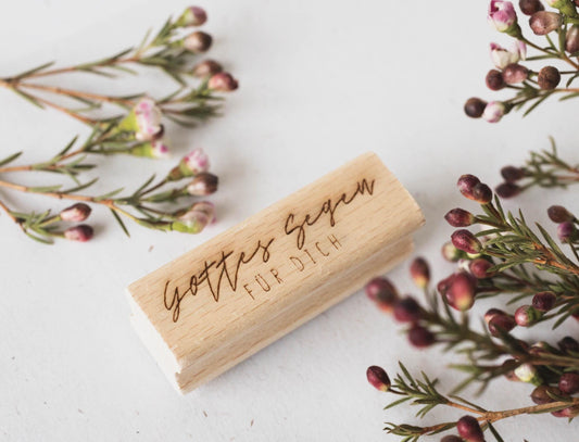 Gottes Segen für dich Stempel, Gottes Segen Stempel, God bless you, Geburtstagskarte christlich, Geschenk Stempel, Botschaft Stempel, HS079
