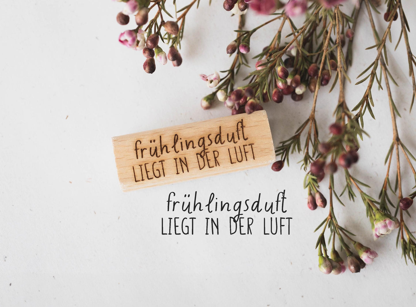 Frühlingsduft liegt in der Luft Stempel, Frühling Stempel, Stempel, Frühlingsgrüße, Liebe Grüße, Karte Stempel, Grußkarte, Ostern, HS084