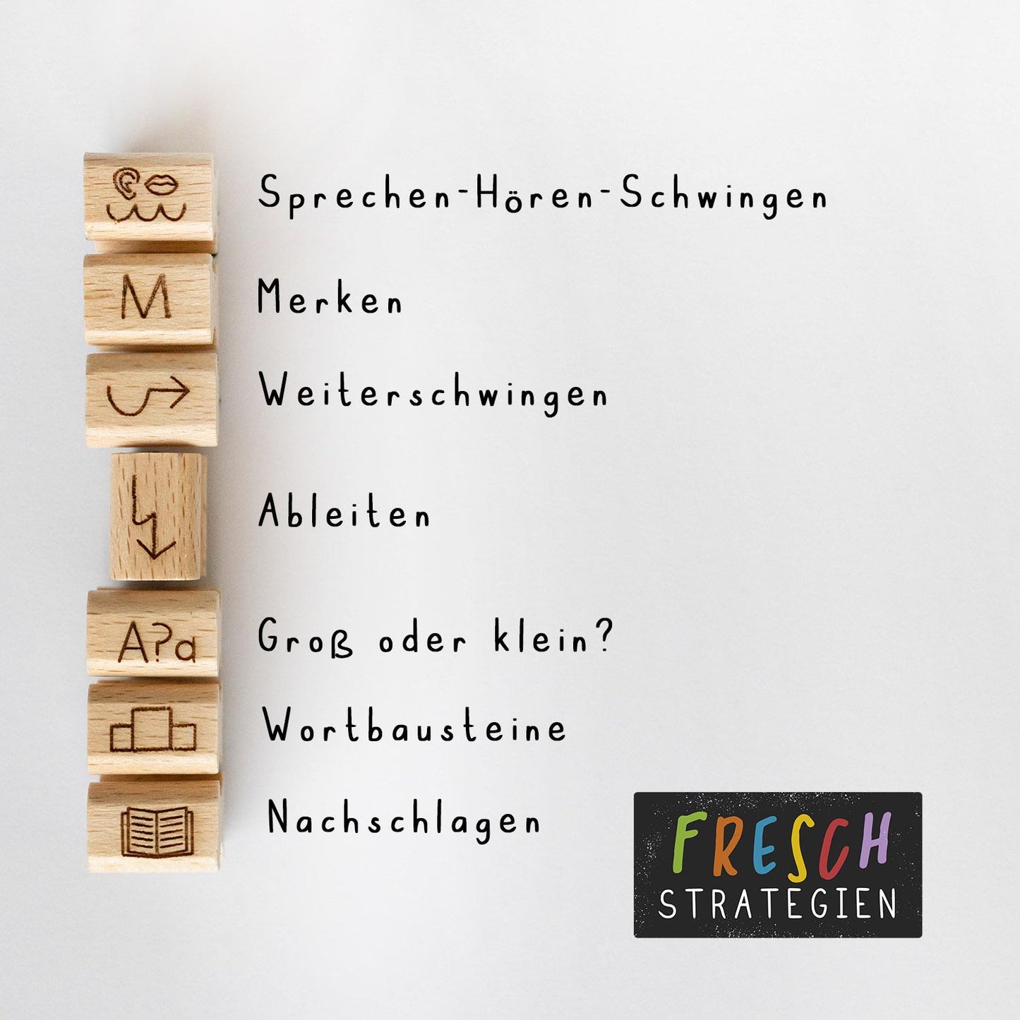 Lehrerstempel Set Fresch Strategien Rechtschreibung Grammatik Schule Stempel Set Deutsch, Grundschule Zebra Stempel Korrektur HS086