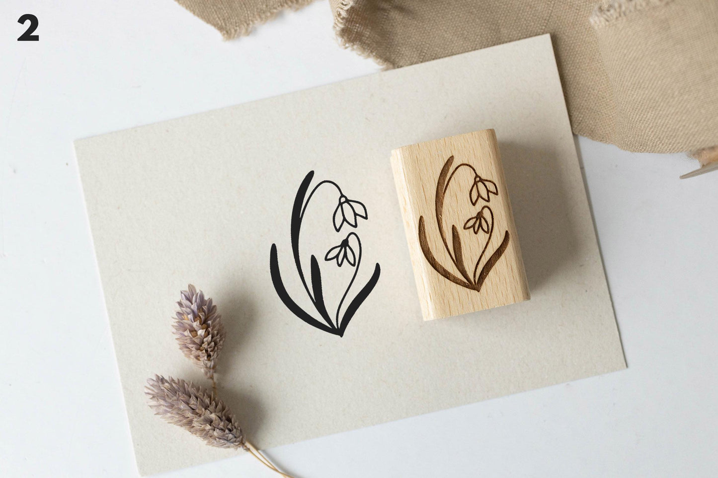 Stempelset Blumen 1 Zweige, Motivstempel, Stempel Frühling, Natur, Stempel Kränze Scrapbooking Stempel, Bullet Journal Stempel HS089
