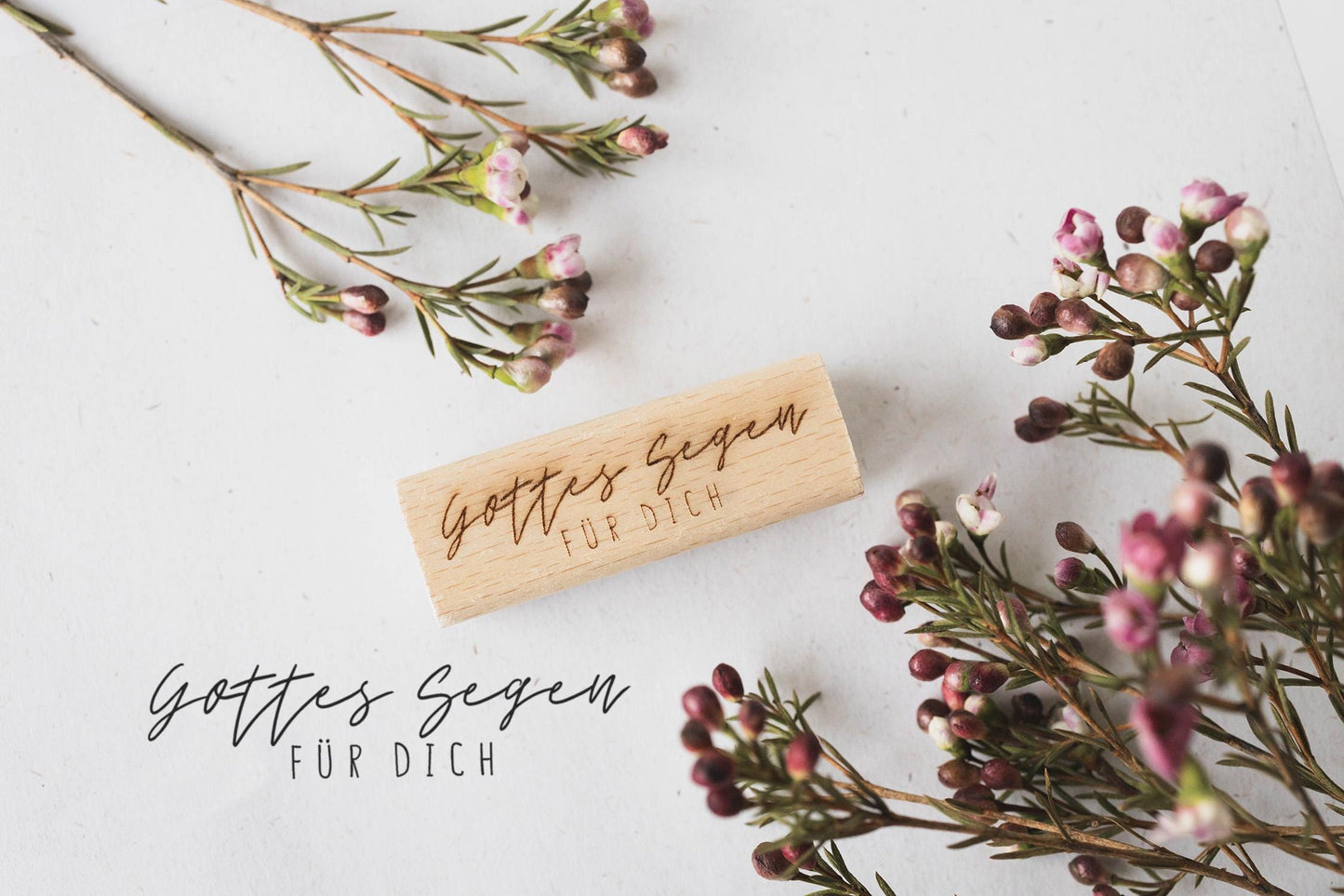Gottes Segen für dich Stempel, Gottes Segen Stempel, God bless you, Geburtstagskarte christlich, Geschenk Stempel, Botschaft Stempel, HS079
