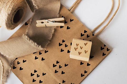 Herzen Stempel, Herzchen Herz, Liebe Stempel, Geschenke Stempel, DIY Geschenk, Geburtstag, Hochzeit, Verpackung gestalten, Kreativ HS081
