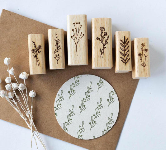 Stempelset Zweige 2, Motivstempel, Stempel Herbst, Natur, Stempel Kränze, Stempel Blumen, Scrapbooking Stempel, Bullet Journal Stempel HS026