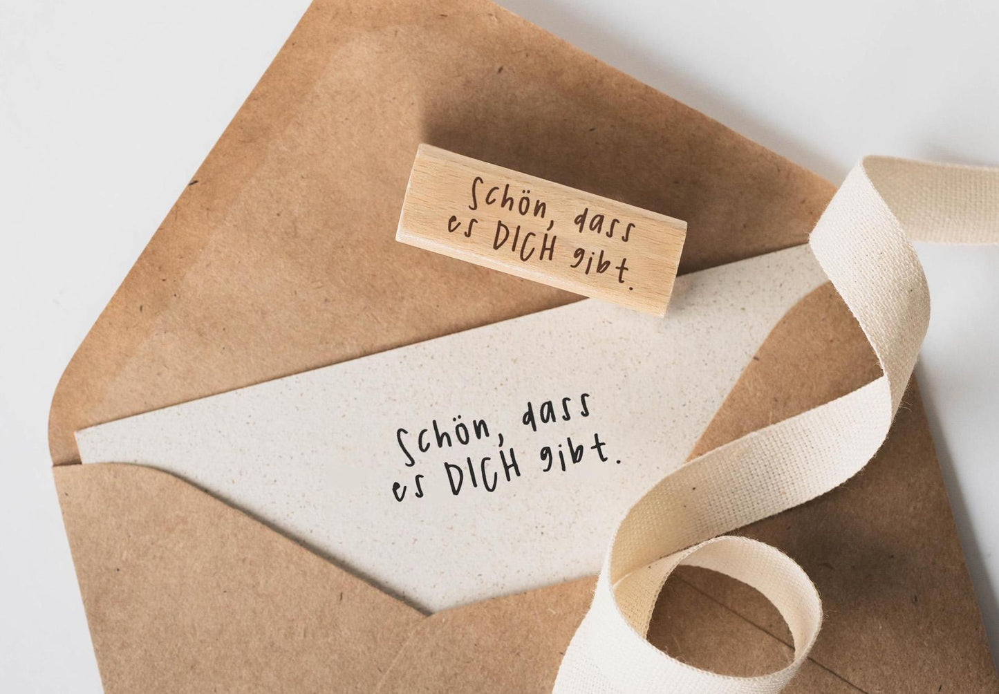 Schön, dass es dich gibt Stempel, Geburtstag Stempel, Liebe Grüße, Karte Stempel, Grußkarte, Geschenk Stempel, Wertvoll Stempel, HS106