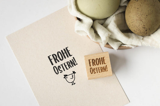 Frohe Ostern Stempel, Frühling Stempel, Oster Stempel, Frühlingsgrüße, Liebe Grüße, Karte Stempel, Grußkarte, Ostern, HS083