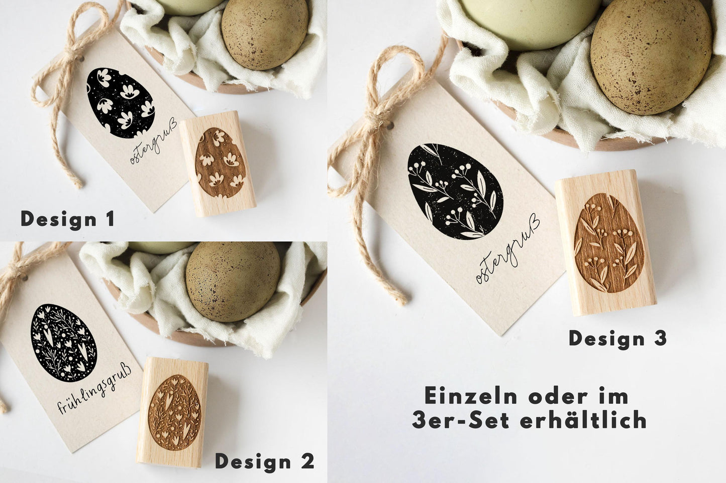 Osterei Stempel Set, Ostern Stempel, Oster Geschenke DIY, Basteln Ostern, Frühling Stempel, Basteln Frühling, Ostermotive HS088