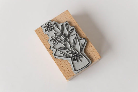 Stempel Blumen Blumenstrauß 2 Zweige, Motivstempel, Stempel Frühling, Natur, Stempel Kranz Scrapbooking Stempel  Journal Karte Stempel HS098