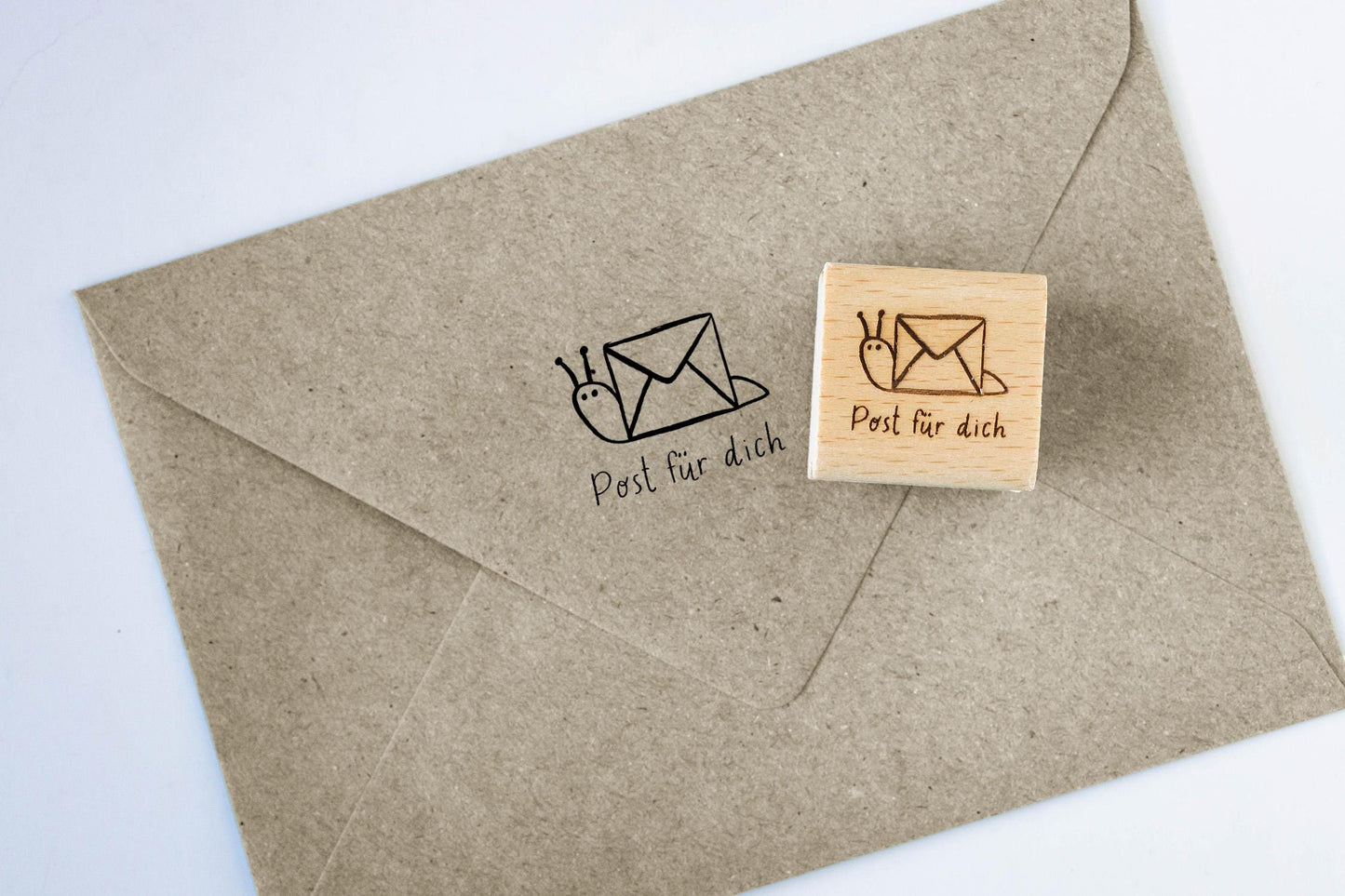 Post für dich Brief Schneckenpost Stempel Karte Geschenk Geburtstag Briefumschlag Geschenkpapier Für dich Nachricht HS114
