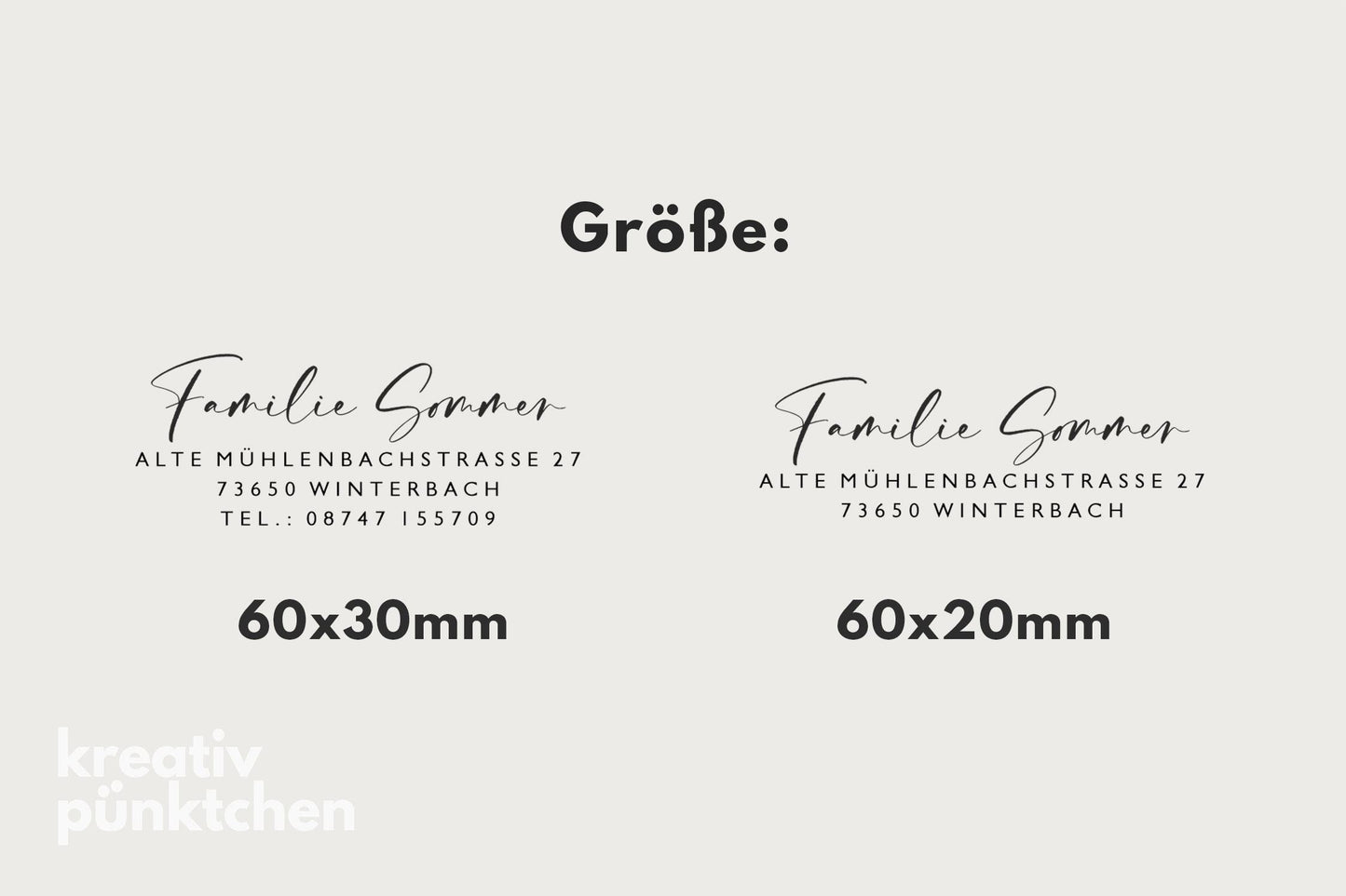 Adressstempel 1, Textstempel mit Adresse,  Stempel mit Namen und Adresse Familie, personalisiert, Geschenk, Stempel Name, Namensstempel HS001