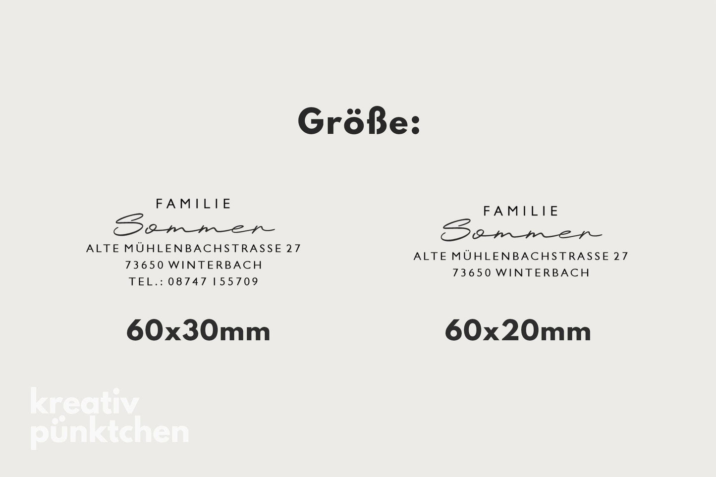 Adressstempel 10, Textstempel mit Adresse,  Stempel mit Namen und Adresse, personalisiert, Geschenk, Stempel Name, Namensstempel HS001