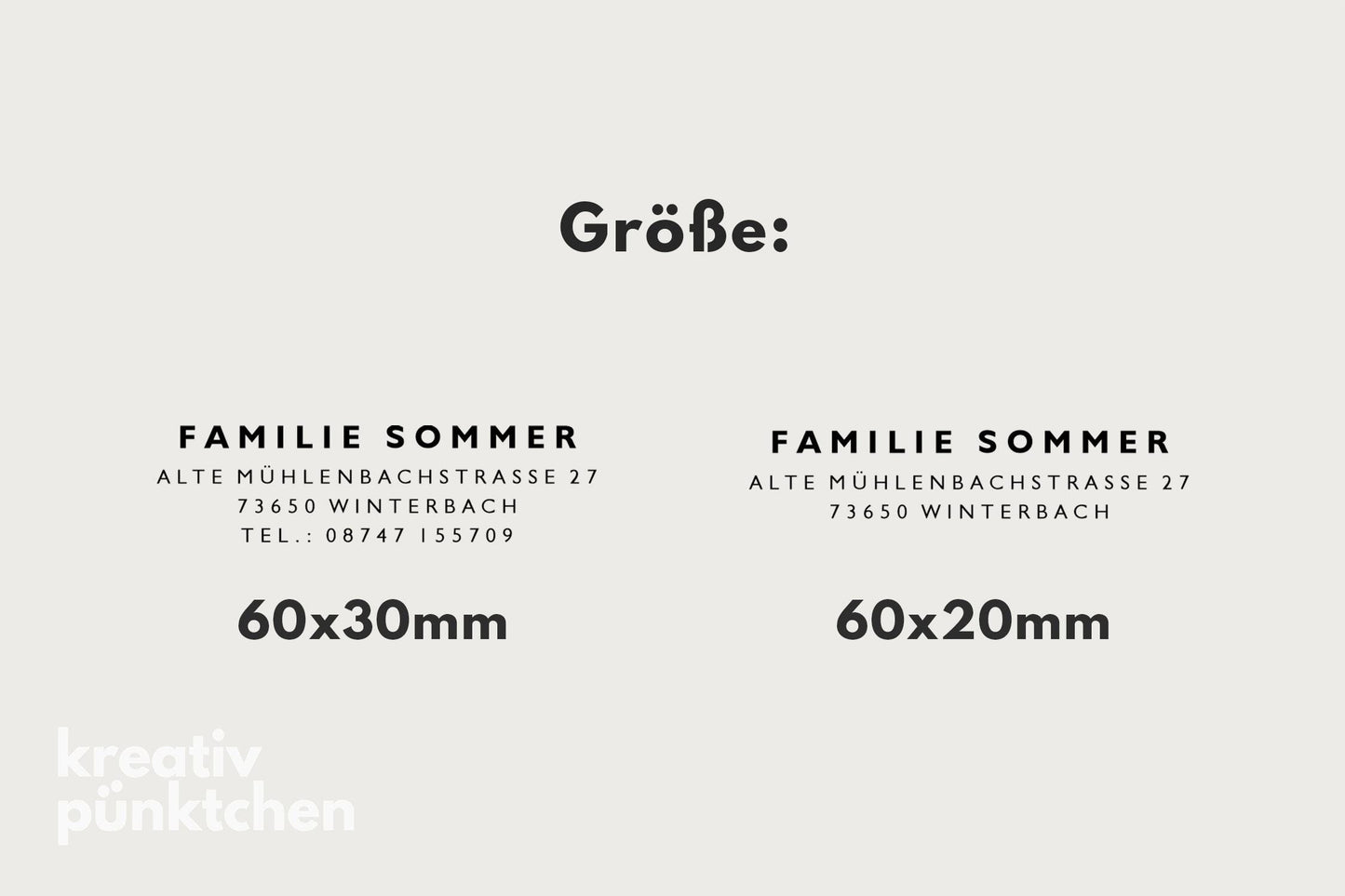 Adressstempel 2, Textstempel mit Adresse,  Stempel mit Namen und Adresse, personalisiert, Geschenk, Stempel Name, Namensstempel HS001