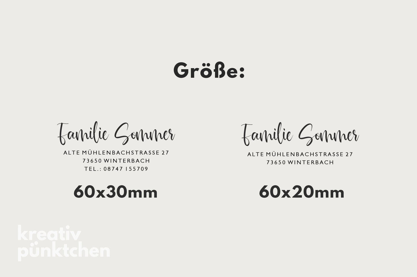 Adressstempel 11, Textstempel mit Adresse,  Stempel mit Namen und Adresse, personalisiert, Geschenk, Stempel Name, Namensstempel HS001