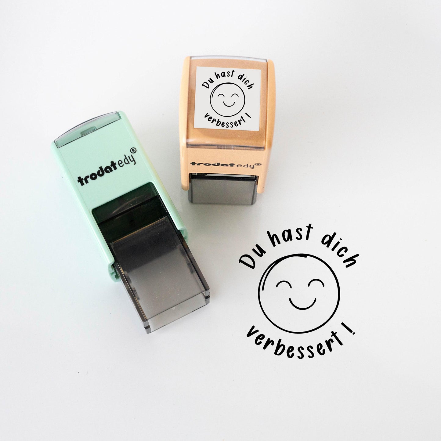 Lehrerstempel Du hast dich verbessert Motivation, Schule, Belohnungsstempel, Grundschule Note Stempel Bewertung Schule Smiley PR019