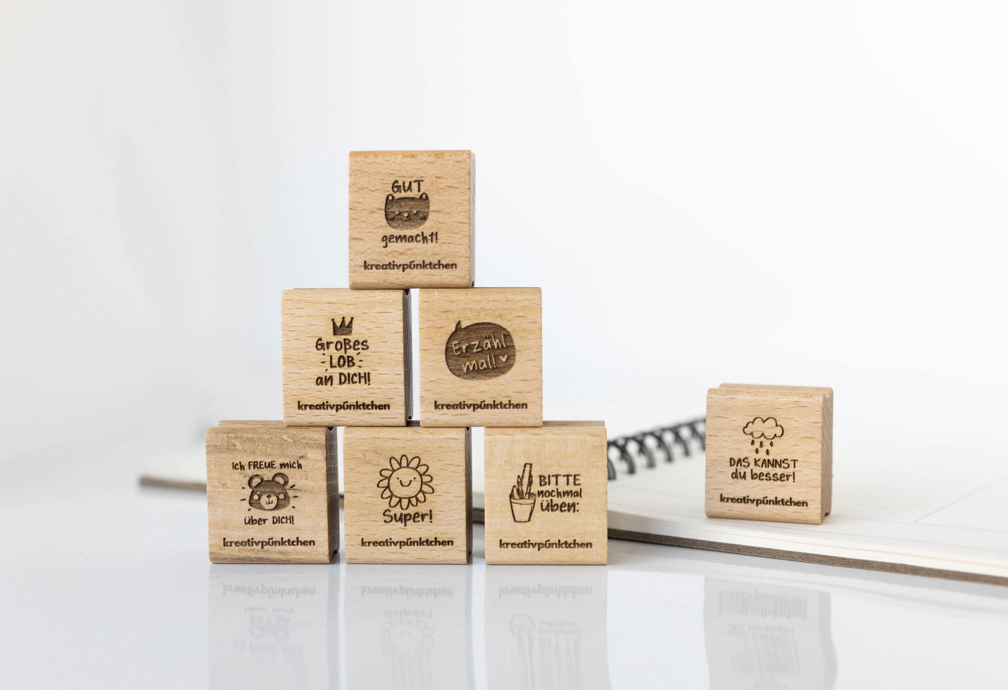 Lehrerstempel Set B, Motivationsstempel, Schule Stempel, Belohnungsstempel, Grundschule Stempel, Gut gemacht Stempel Bewertung Note HS025