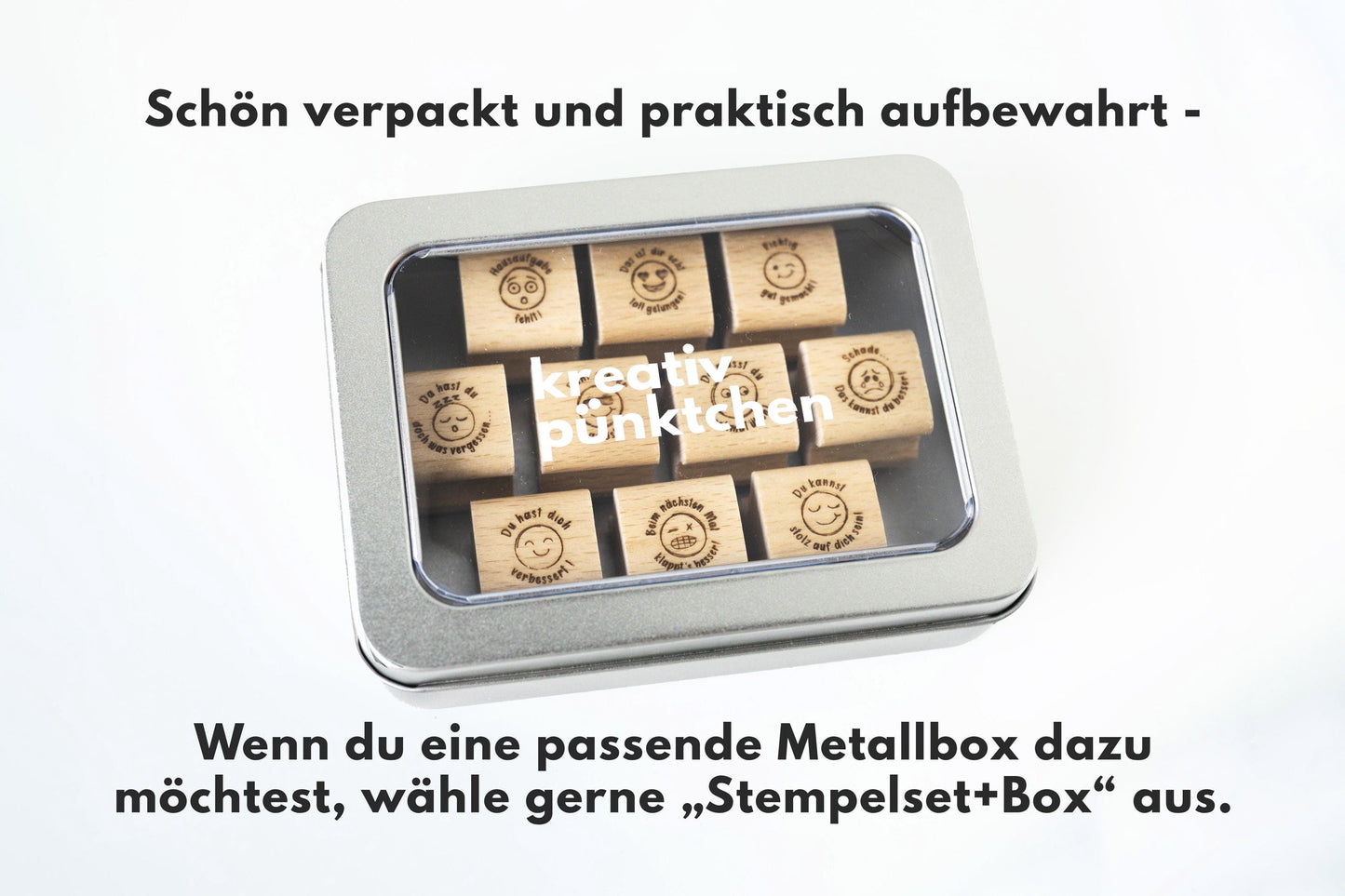 Lehrerstempel Mini Set, Motivationsstempel, Schule Stempel Set, Belohnungsstempel, Grundschule, Smiley, Gut gemacht, Bewertung, Note HS121
