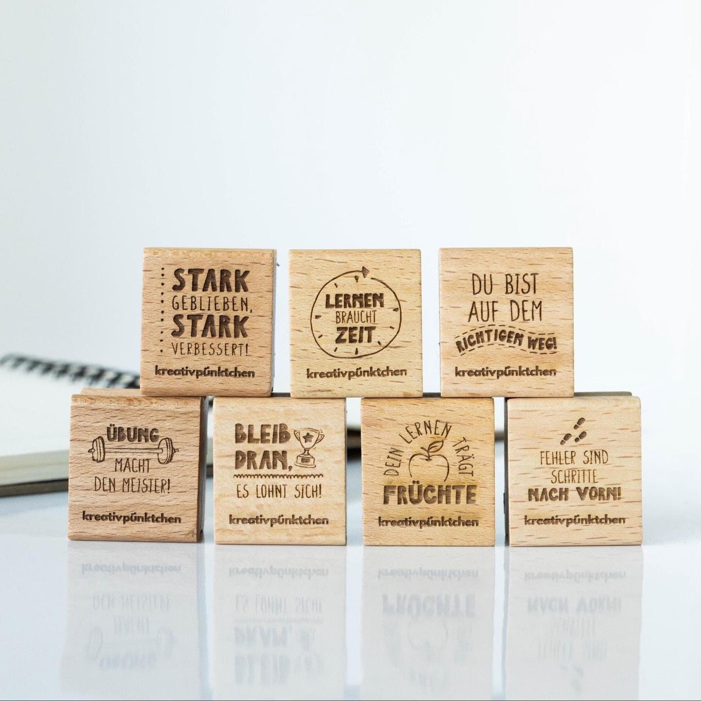 Lehrerstempel Growth Mindset Set B, Motivationsstempel, Schule, Belohnungsstempel, Grundschule , Gut gemacht Bewertung positiv Note HS125