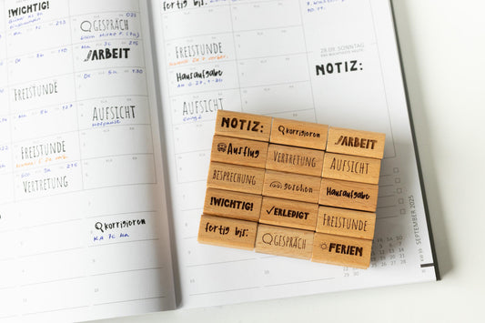 Lehrerstempel Lehrerplaner 15er Stempel Set Schule Lehrer Grundschullehrer Grundschule Terminplaner Schulplaner Stempelset Journal HS127
