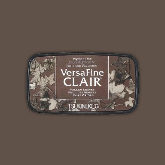 Stempelkissen Versa Fine Clair Fallen Leaves Hellbraun Beige Braun Herbstbraun Graubraun