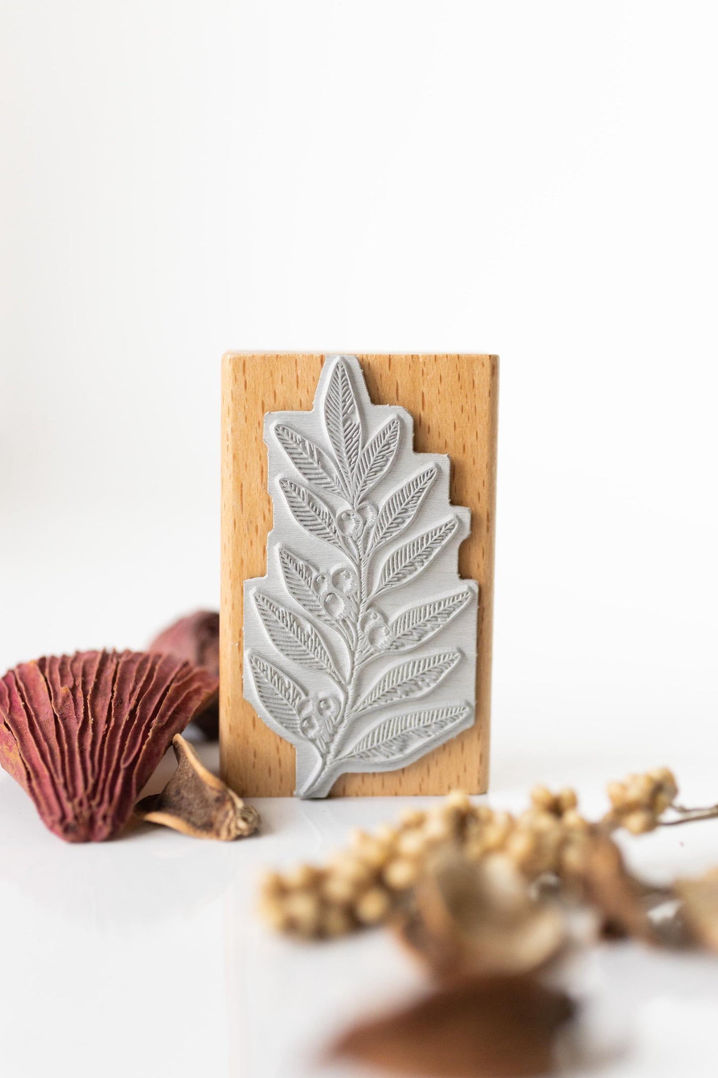 Stempel Beerenzweig Stempel Weihnachten weihnachtlich Zweig Basteln DIY Stempel Wintermotive Holzstempel Kreativ Karte Geschenk HS138