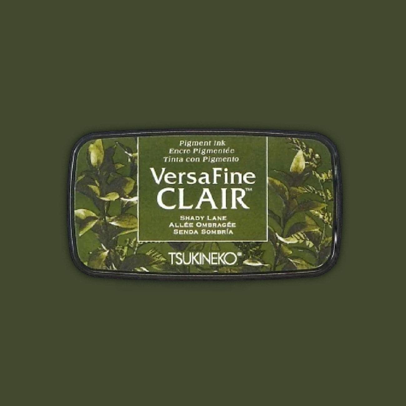 Stempelkissen Versa Fine Clair "Shady Lane" Khaki Grün Waldgrün Olivgrün