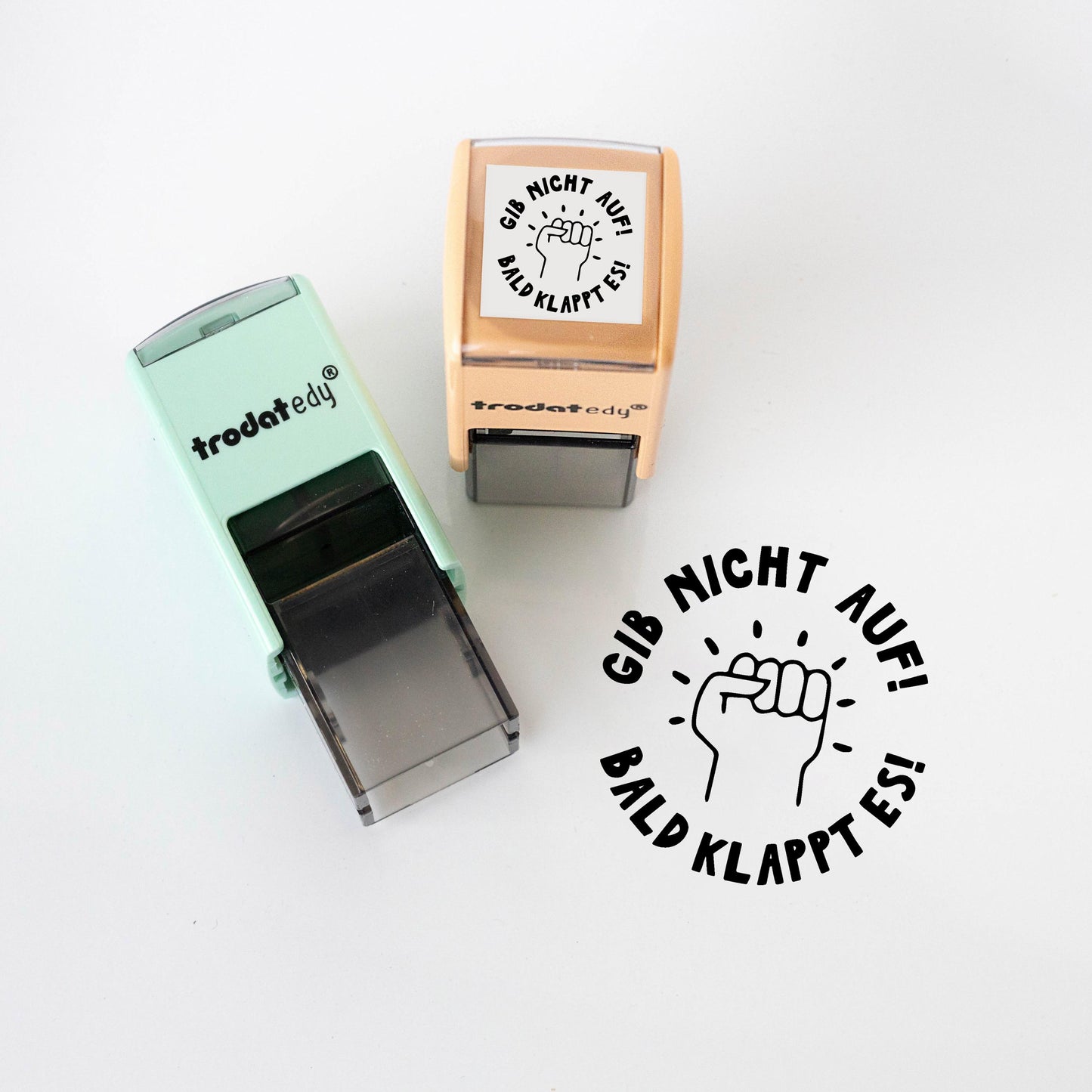 Lehrerstempel "Gib nicht auf! Bald klappt es!" Motivation Nicht aufgeben Schule Growth Mindset Stempel Grundschule Geschenk PR029