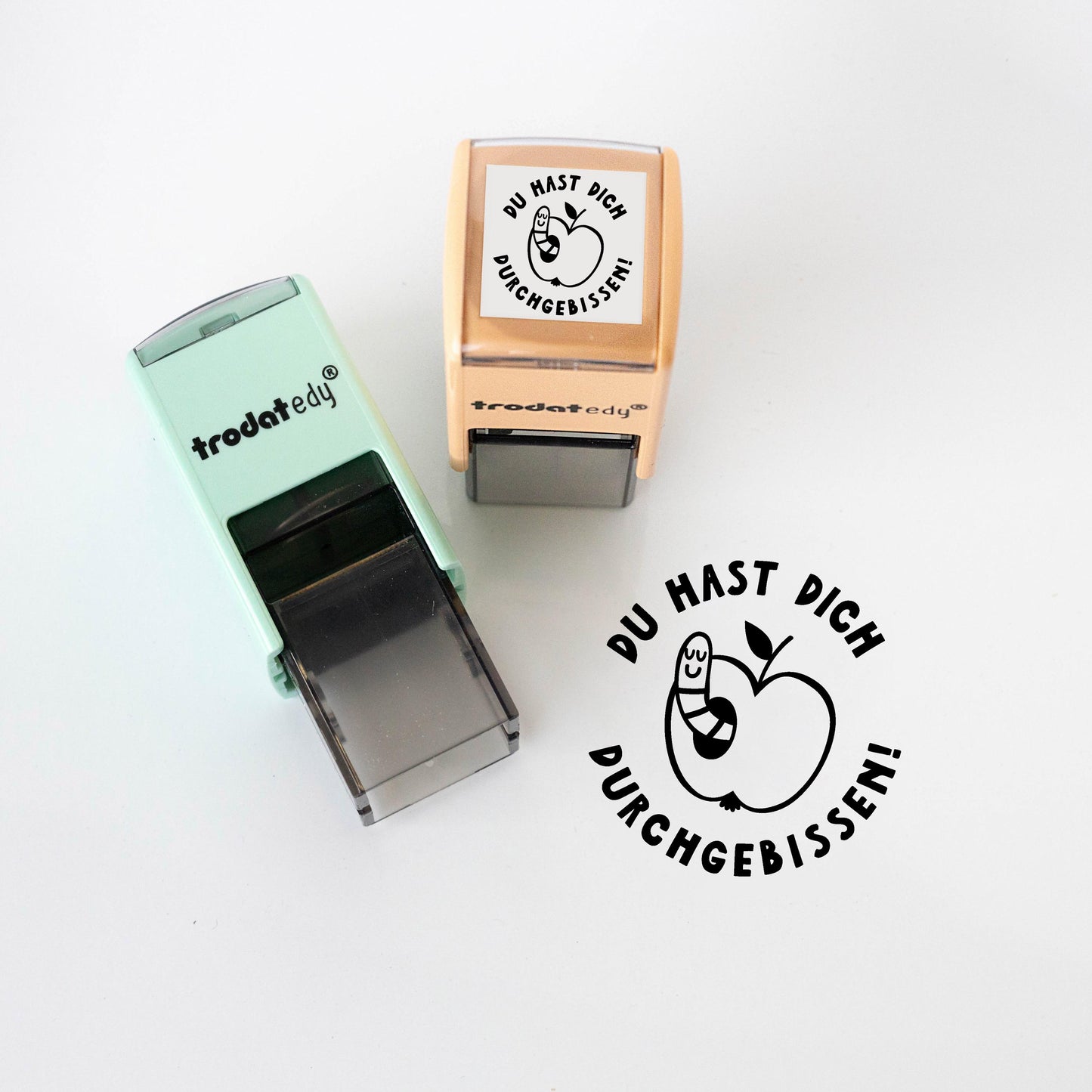 Lehrerstempel "Du hast dich durchgebissen" Motivation Wachstum Nicht aufgeben Schule Growth Mindset Stempel Grundschule Geschenk PR034