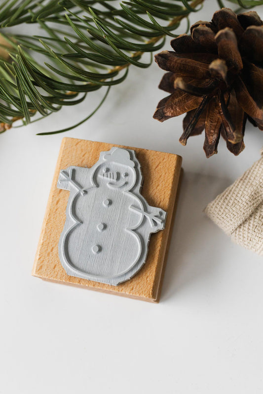 Stempel Schneemann Weihnachten Winter niedlich Kinder Scandi Motive Wintermotive Basteln DIY Scrapbooking Schnee Geschenkpapier HS153