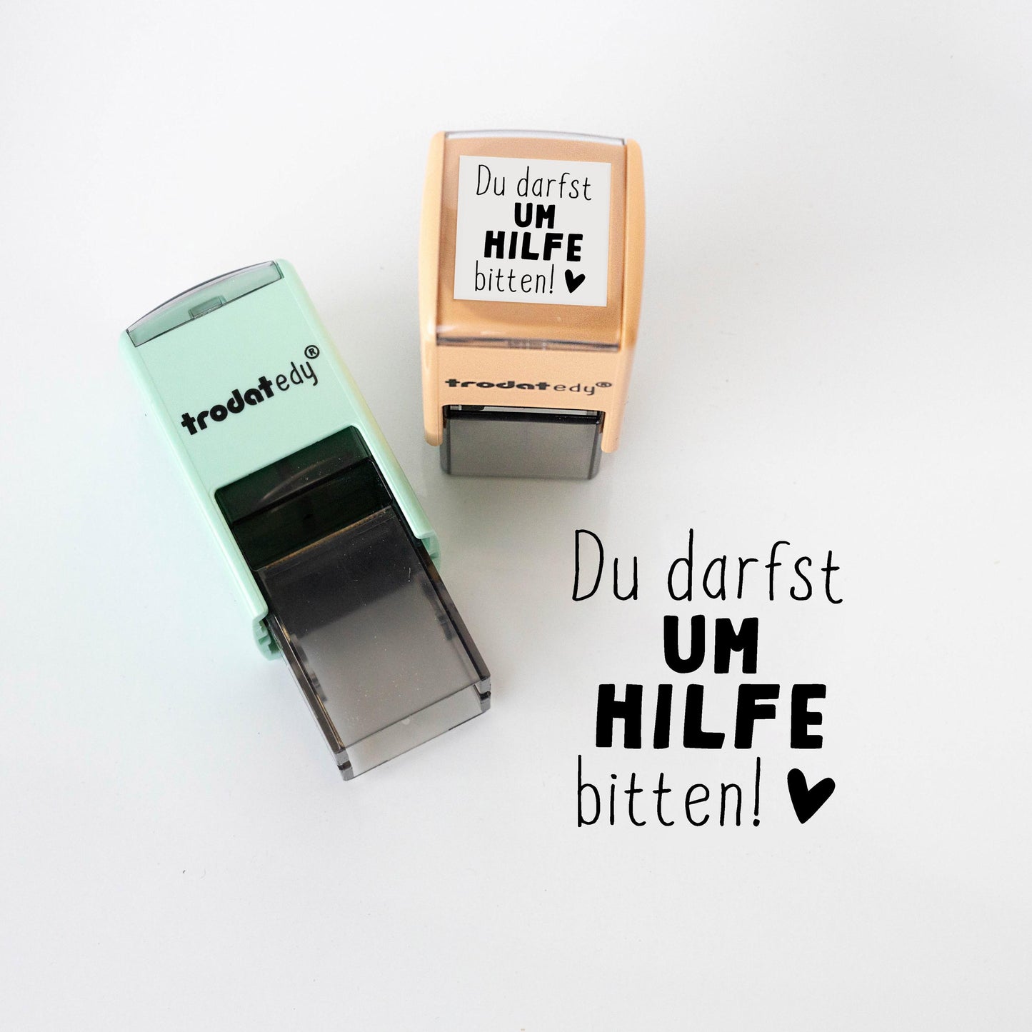Lehrerstempel "Du darfst um Hilfe bitten!" Motivation Nicht aufgeben Schule Growth Mindset Stempel Grundschule Geschenk PR032