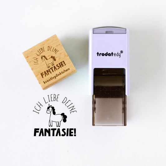 Lehrerstempel "Ich liebe deine Fantasie" Motivationsstempel positiv Belohnung Grundschule Growth Mindset Rückmeldung Geschenk Lehrer HS162