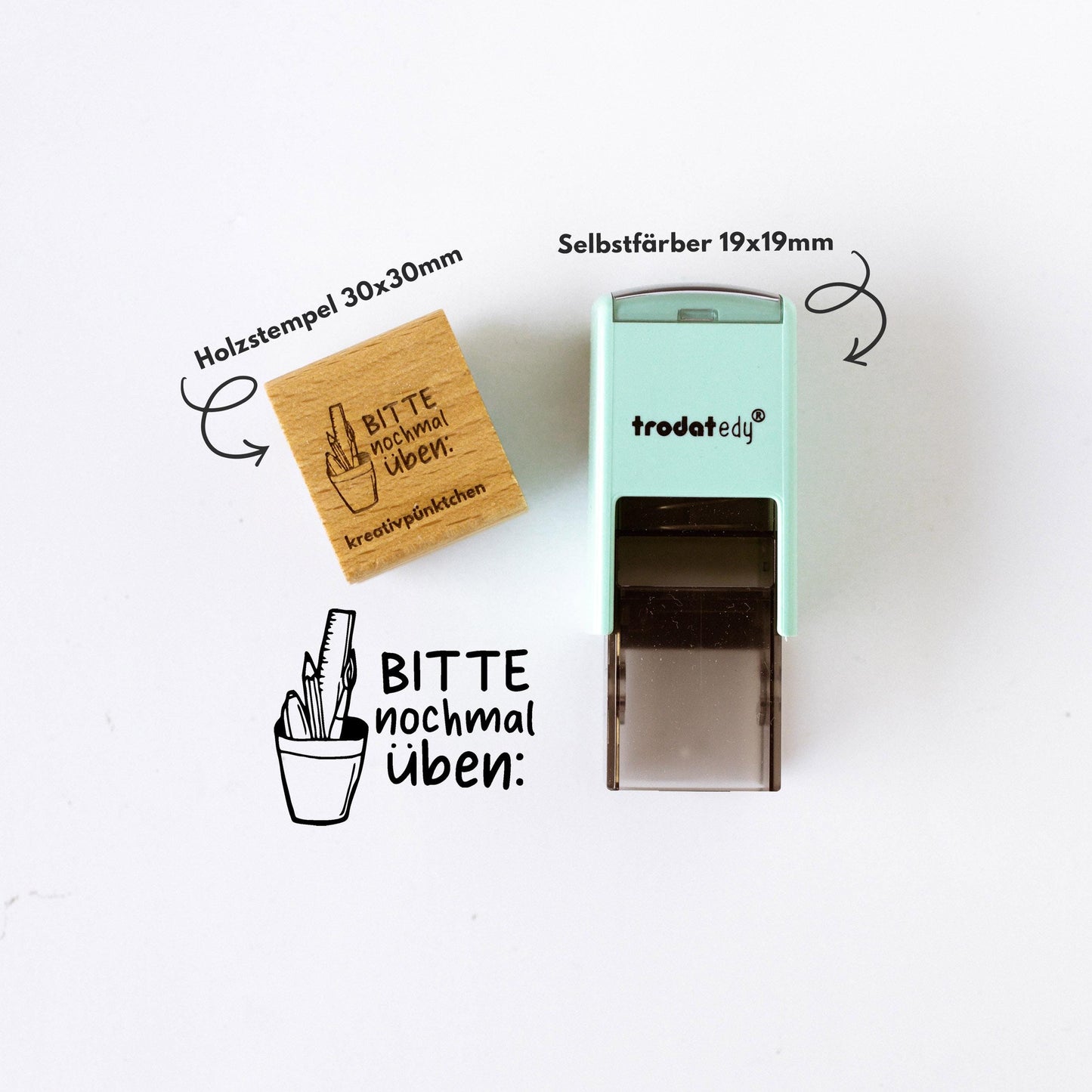 Lehrerstempel Bitte nochmal üben Motivation, Schule, Belohnungsstempel, Grundschule Stempel, Gut gemacht Stempel Bewertung Schule Note HS053