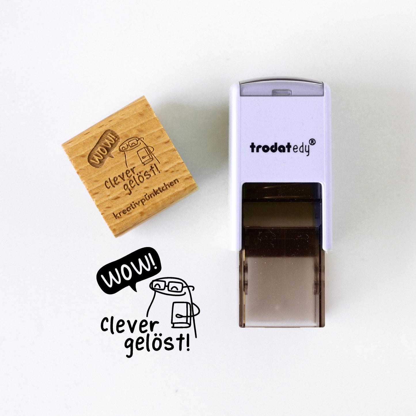 Lehrerstempel Clever gelöst Motivation, Schule, Belohnungsstempel, Grundschule Stempel, Gut gemacht Stempel Bewertung Schule Note HS049