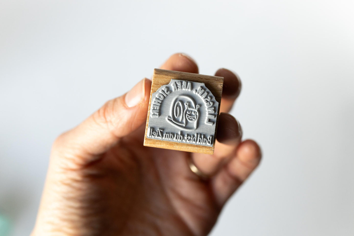 Lehrerstempel Schnecke "Langsam aber sicher - bald bist du am Ziel" Motivationsstempel positiv Grundschule Growth Mindset Rückmeldung HS175