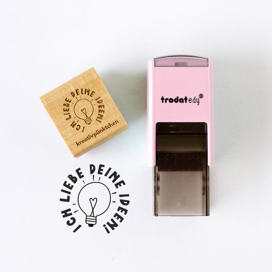 Lehrerstempel "Ich liebe deine Ideen" Motivationsstempel positiv Belohnung Grundschule Growth Mindset Rückmeldung Geschenk Lehrer HS161